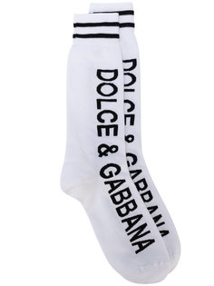 носки с принтом-логотипом Dolce & Gabbana