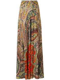длинная юбка с принтом "пейсли" Etro