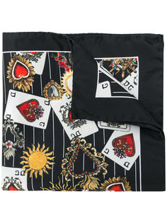 платок с принтом игральных карт Dolce & Gabbana