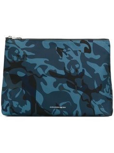 medium Camo Skull clutch Alexander McQueen