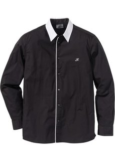 Рубашка Regular Fit (черный) Bonprix