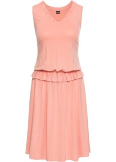 Платье из трикотажа (персиковый) Bonprix