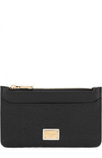 Кожаный футляр для кредитных карт с отделением на молнии Dolce &amp; Gabbana