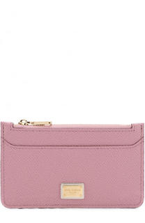 Кожаный футляр для кредитных карт с отделением на молнии Dolce &amp; Gabbana