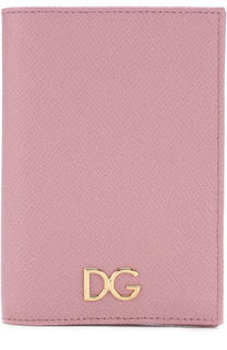 Кожаная обложка для паспорта с цветочным принтом Dolce &amp; Gabbana
