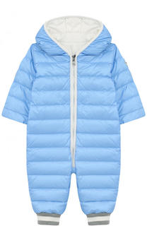 Пуховый комбинезон с капюшоном Moncler Enfant