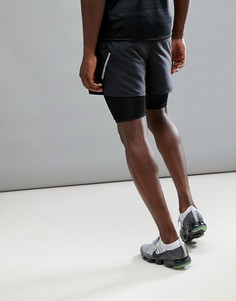 Черные шорты 2 в 1 Nike Running Flex Distance 5 Inch 904456-010 - Черный