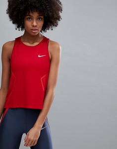 Красный топ Nike Running Dry Miler - Красный