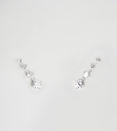 Серебряные серьги-клаймберы DesignB London - Серебряный