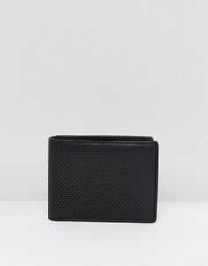 Черный кожаный бумажник Esprit - Черный