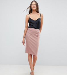 Юбка-карандаш с завышенной талией ASOS TALL - Розовый