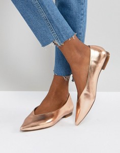 Балетки ASOS LYNNE - Золотой