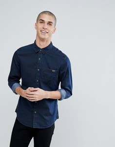 Джинсовая рубашка с покрытием Esprit - Синий