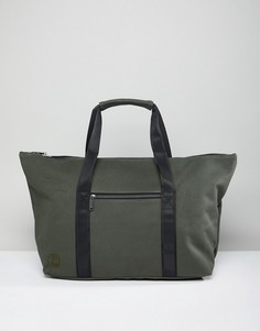 Парусиновая дорожная сумка цвета хаки Mi-Pac Carryall - Зеленый