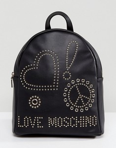 Рюкзак с заклепками Love Moschino - Черный