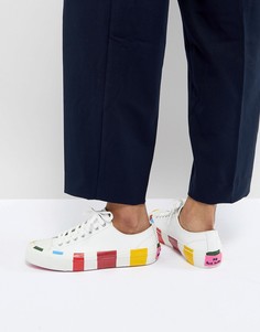 Кроссовки с разноцветными полосками PS by Paul Smith - Белый