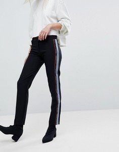 Брюки под смокинг с логотипом Versace Jeans - Черный