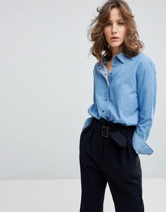 Джинсовая рубашка Selected - Синий