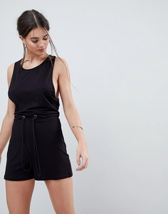 Трикотажный ромпер ASOS - Черный