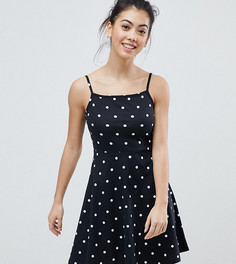 Сарафан в горошек с квадратным вырезом ASOS PETITE - Мульти