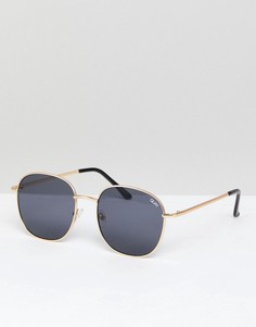 Круглые солнцезащитные очки Quay Australia Jezabell - Золотой