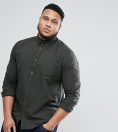 Оксфордская рубашка узкого кроя Only & Sons PLUS - Синий