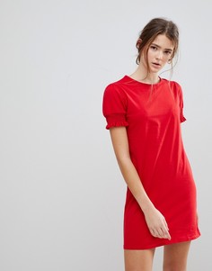 Платье-футболка с присборенными рукавами Daisy Street - Красный