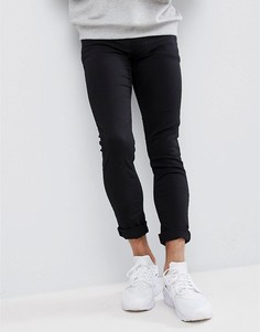 Черные выбеленные джинсы скинни New Look - Черный