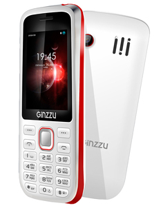 Сотовый телефон Ginzzu M201 White-Red