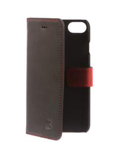 Аксессуар Чехол-книжка Burkley для APPLE iPhone 7 Black/Red BMCWCRDBLI7