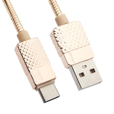 Аксессуар Liberty Project USB - USB Type-C Гламурный Ананас 1m Gold 0L-00036305