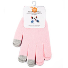 Теплые перчатки для сенсорных дисплеев Liberty Project M Light Pink R0001012