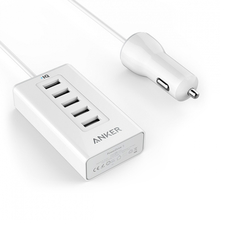 Зарядное устройство Anker PowerDrive 5XUSB 50W White A2311021
