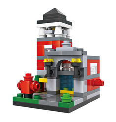 Конструктор LoZ Пожарная станция 159 дет. LZ1412