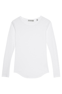 Белый лонгслив из хлопка Vince