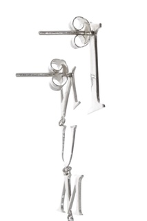 Асимметричные серьги из серебра Dzhanelli Jewellery