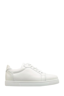 Белые кожаные кроссовки Vieira Flat Christian Louboutin