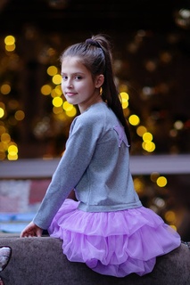 Платье с фиолетовыми воланами Skirts&More