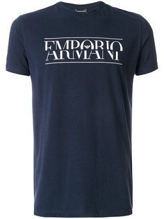 футболка с логотипом Emporio Armani