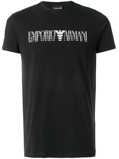 футболка с логотипом Emporio Armani