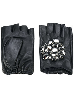 перчатки с кристаллами Karl Lagerfeld