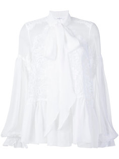 расклешенная блузка с кружевом Givenchy