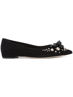 балетки с декором Miu Miu