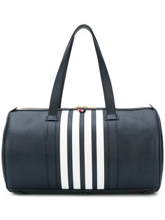 Unstructured Gym Bag With Contrast 4-bar Stripe In Pebble Grain & Calf Leather Thom Browne
