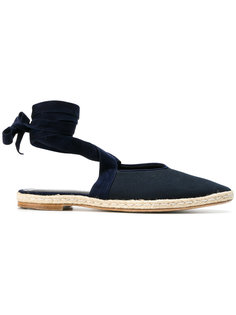 velvet trim lace-up espadrilles  JW Anderson