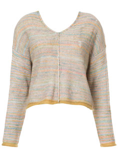 свитер из окрашенной в разные цвета пряжи Raquel Allegra