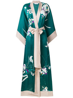 длинное кимоно с цветочным принтом Carine Gilson
