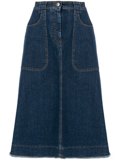 А-образная джинсовая юбка  Alexa Chung