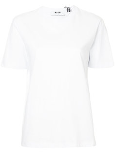 футболка с лентами  MSGM