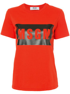 футболка с логотипом MSGM